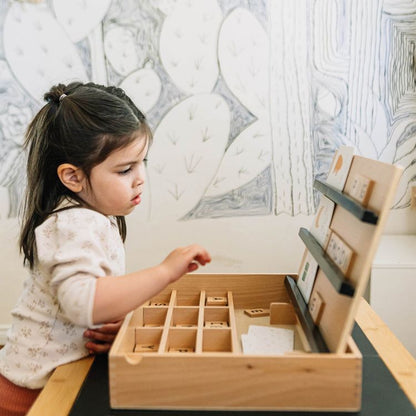 Wooden Compelling Spelling Activity Box