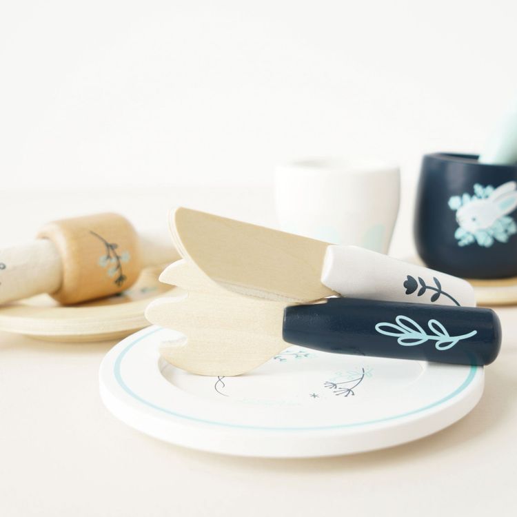 Wooden Cutlery Pretend Play Dining Set