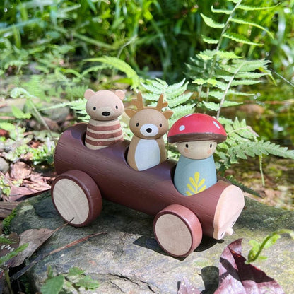 Wooden Timber Taxi Toy