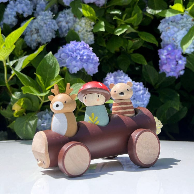 Wooden Timber Taxi Toy