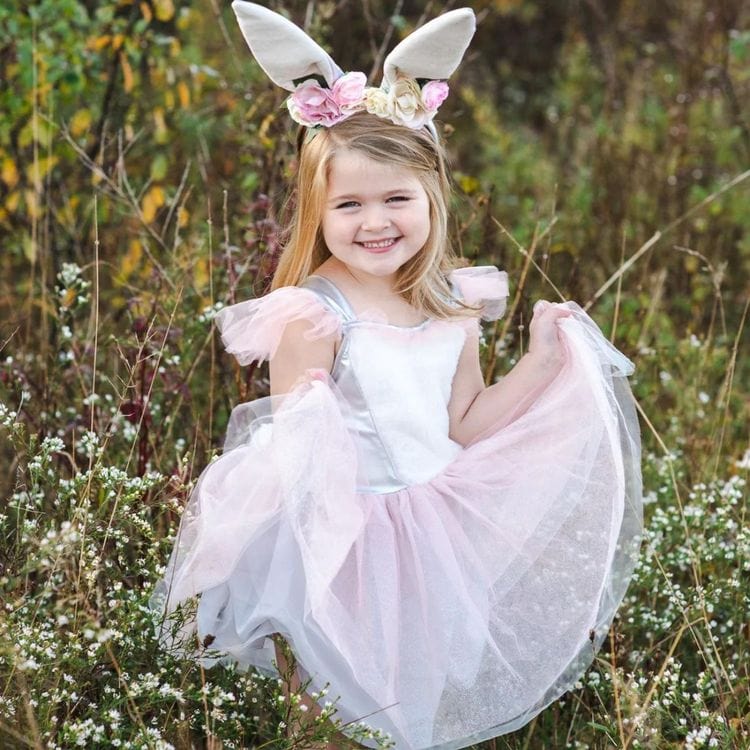 Woodland Bunny Dress & Headpiece - Size 5-6 Years